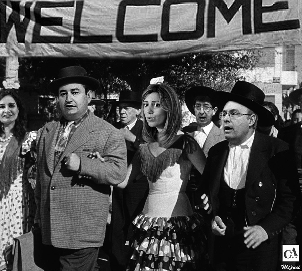 Mr marshall con cartel y firma